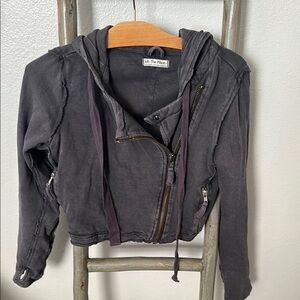Free People Crop Hooded Jacket